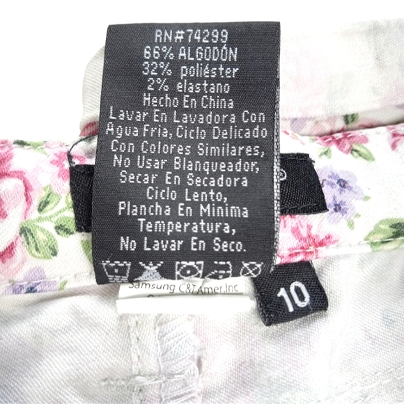 Tractor Shorts Floral Print Girl's Size 10 - Picture 5 of 5